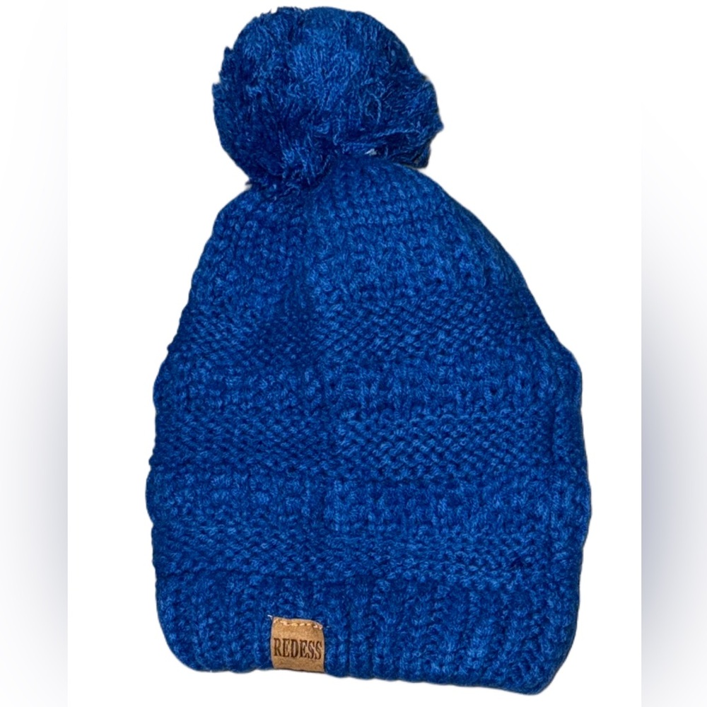Redess Kids Unisex Beanie Pom Pom Cable Knit